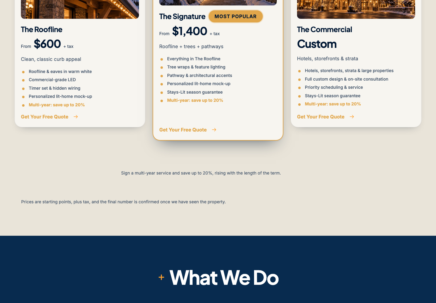 Option D, inside the package cards